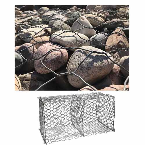 gabion box manufacturing fire place for gabion box weave hexagonal gabion box