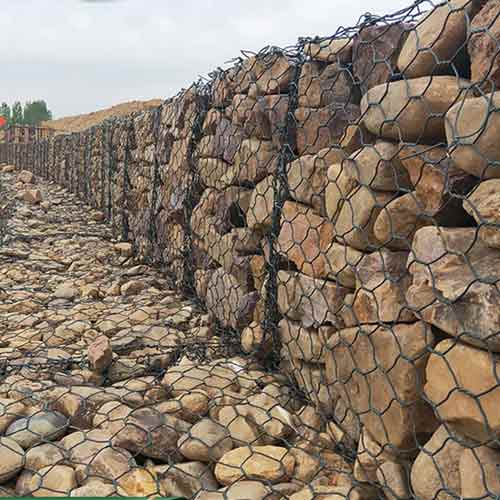 Factory Direct Price woven gabion box galfan woven gabion cage or pvc coat